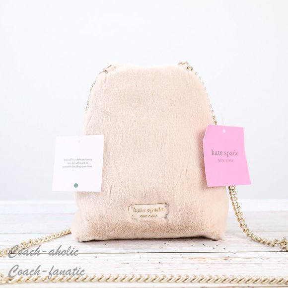 NWT Kate Spade BUNBUN Faux Fur 3D Bunny Rabbit Crossbody with Dust bag - Picture 8 of 13